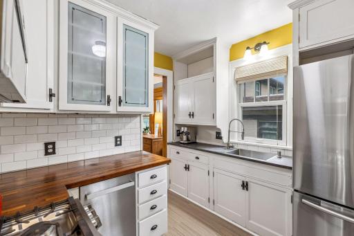 Alternate view of the kitchen.