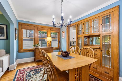 Alternate view of the dining room.