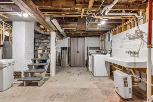 Laundry is in the basement.
