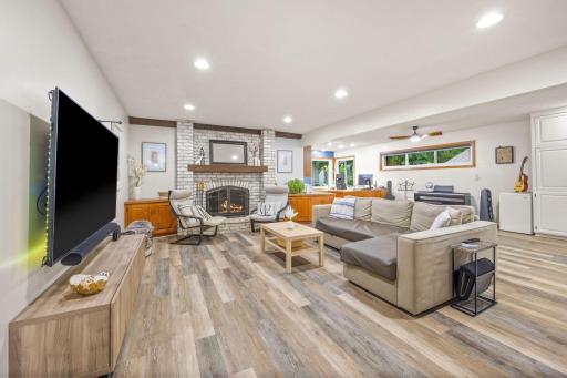 Another view of the open family room space.