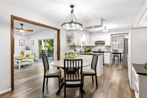A fantastic addition gives this home an open floor plan throughout the main floor amazing for entertaining & indoor/outdoor living.