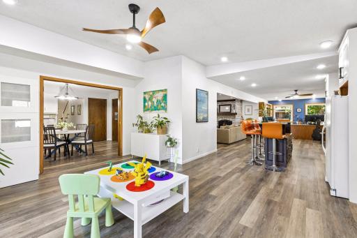 Look at all this open above ground living space!!! Great flow and amazing to spread out but enjoy natural light even in those long winter months.