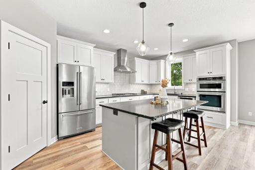Spacious kitchen layout