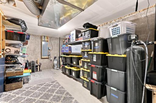 Storage room in basement