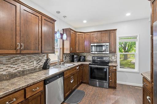 Look at the amount of counter space this kitchen has to offer