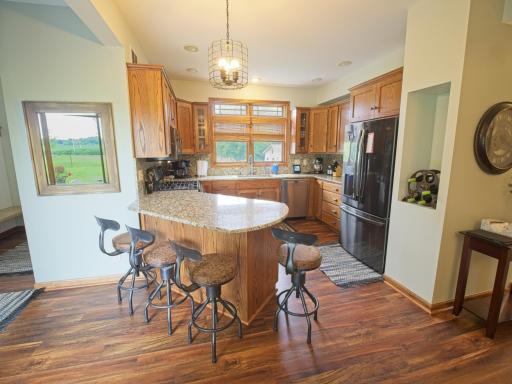 The kitchen and breakfast area is totally updated!