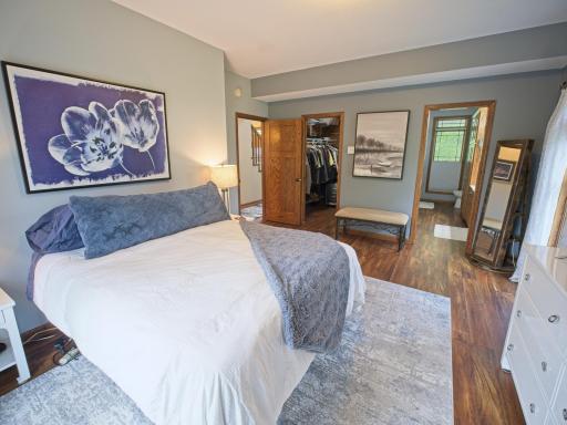 The owner's suite has plenty of room for large furniture and it's own private bath.