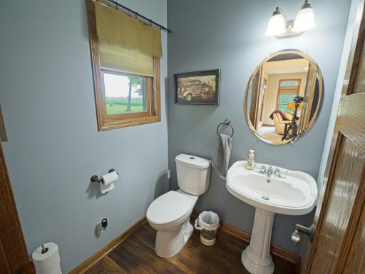 A half-bath / powder room for your guests!