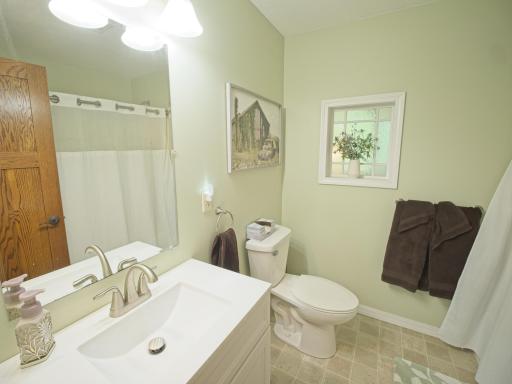 A full bath upstairs serves both bedrooms.