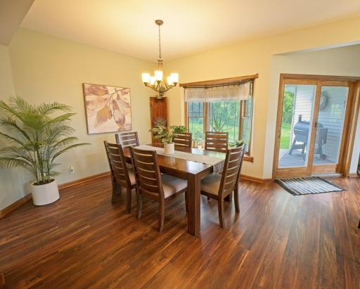 The informal dining room is just off of the kitchen.