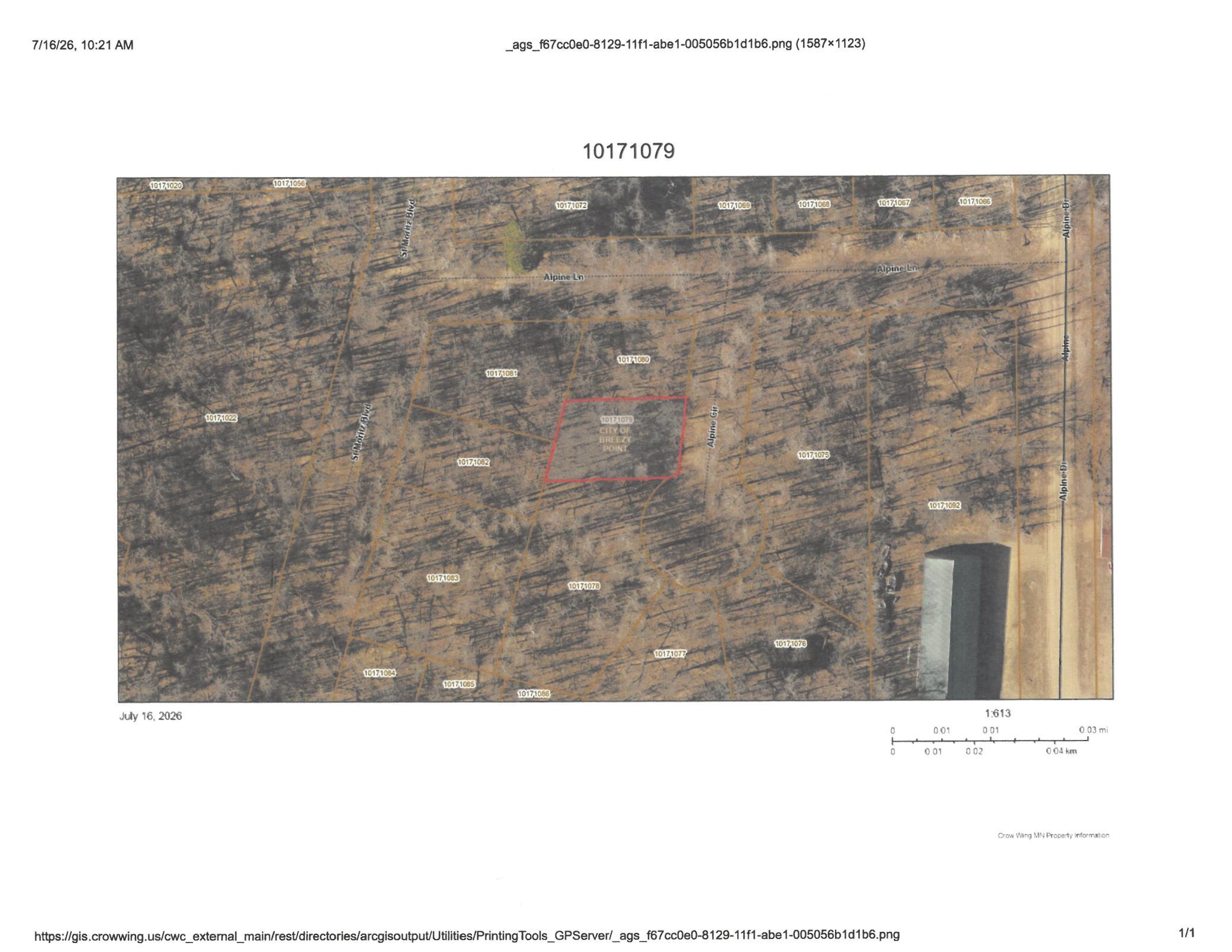 Property photo for TBD Alpine Circle, Breezy Point, MN 56472