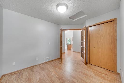 Main level 2nd bedroom could easily flex into an office, kids playroom or workout room.