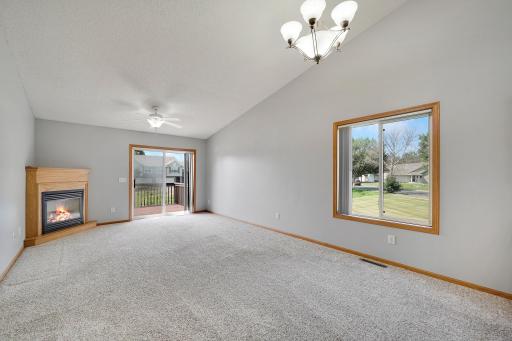 Abundant entertaining and living spaces here with a gas fireplace to keep you cozy warm on the winter nights.