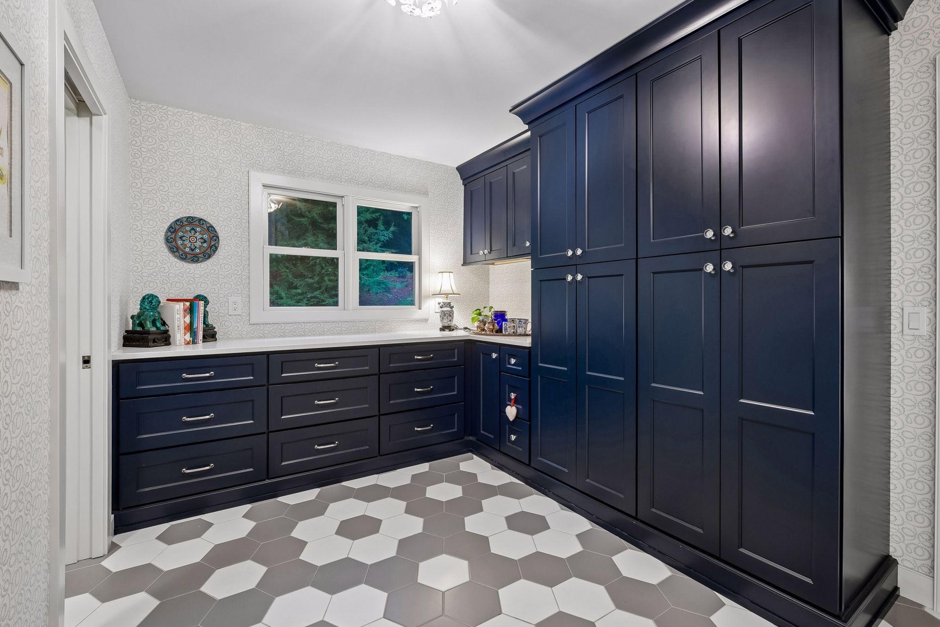 Customized mudroom cabinetry pairs style with exceptional storage