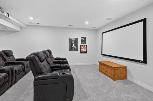 Theatre chairs are perfect for movie night!