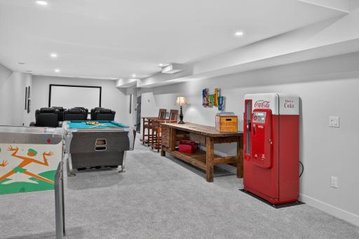 The exercise room is locate to the right of the screen.