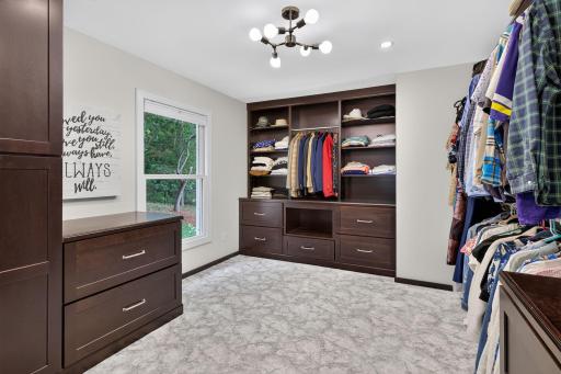 Primary walk-in closet
