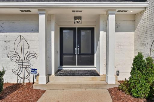 Lovely double entry doors!