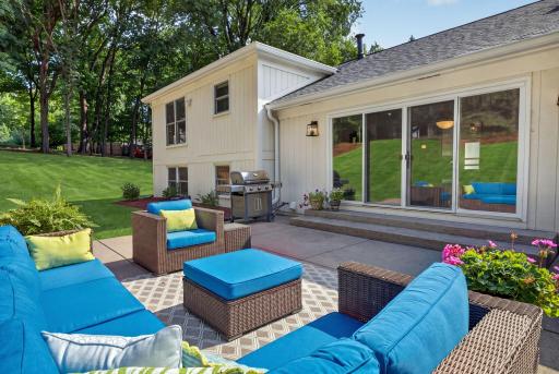 Wonderful backyard patio space to entertain guests or just relax and enjoy the outdoors.