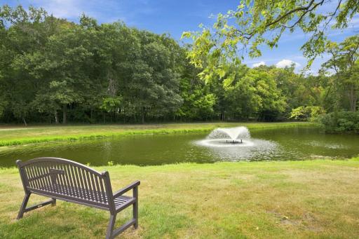 Enjoy walking the trail that goes through Thorpe Park.