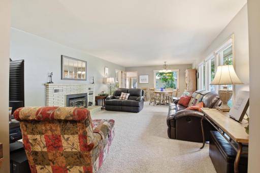 Living Room with Gas Fireplace