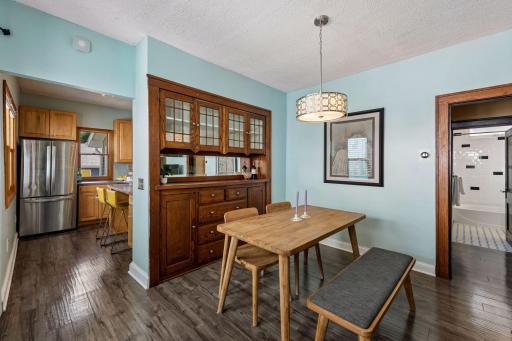 The dining roomâs gorgeous original built-in buffet brings warmth, storage and unmistakable 1909 character to the space.