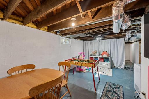 The lower level adds an impressive amount of usable space, with great ceiling height and plenty of room for recreation, hobbies or storage.