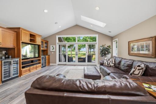 Natural lighting pours throughout this large living space!