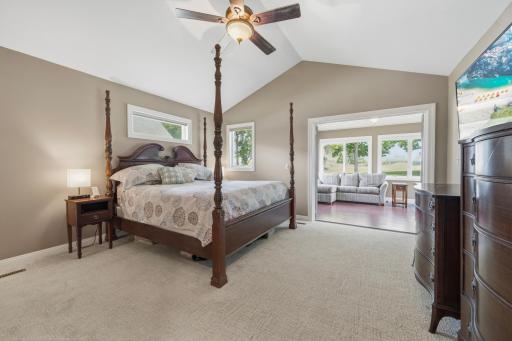 Wake up to peaceful golf course views from the comfort of your primary suite.