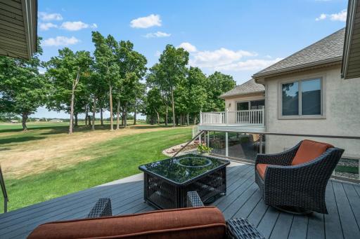 Enjoy your morning coffee while taking in peaceful golf course scenery from the deck.