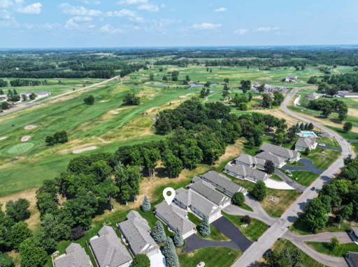Nestled along the championship golf course, this exceptional location offers scenic views in every direction.
