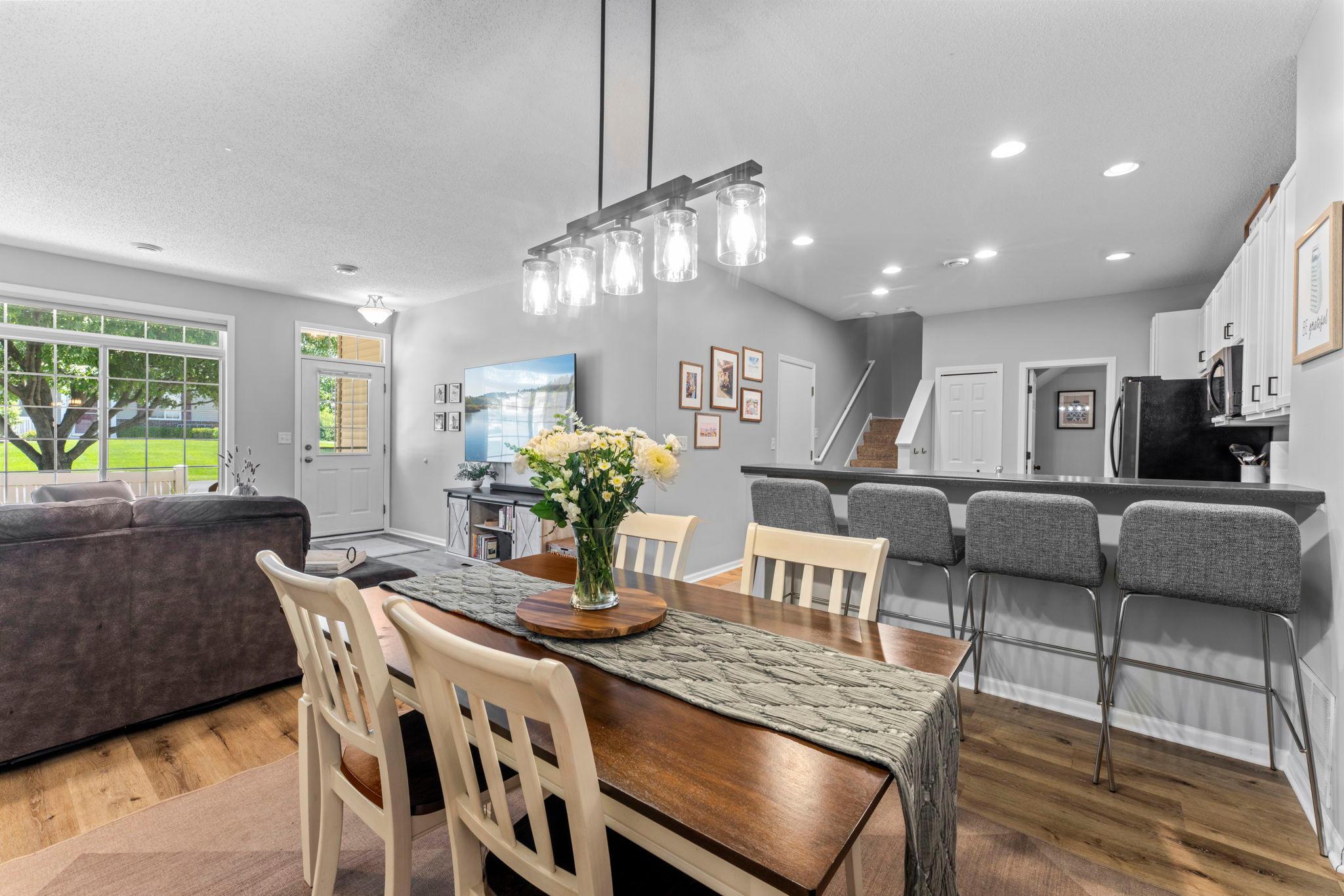 Plenty of room for meals or hosting!