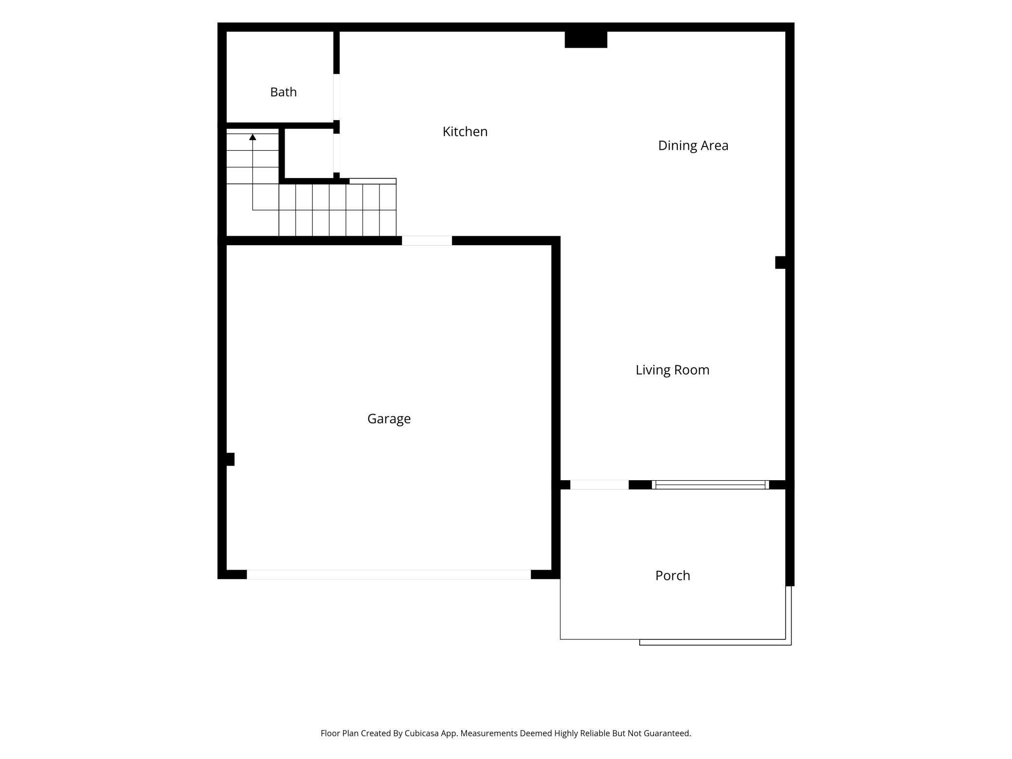Main level floorplan.