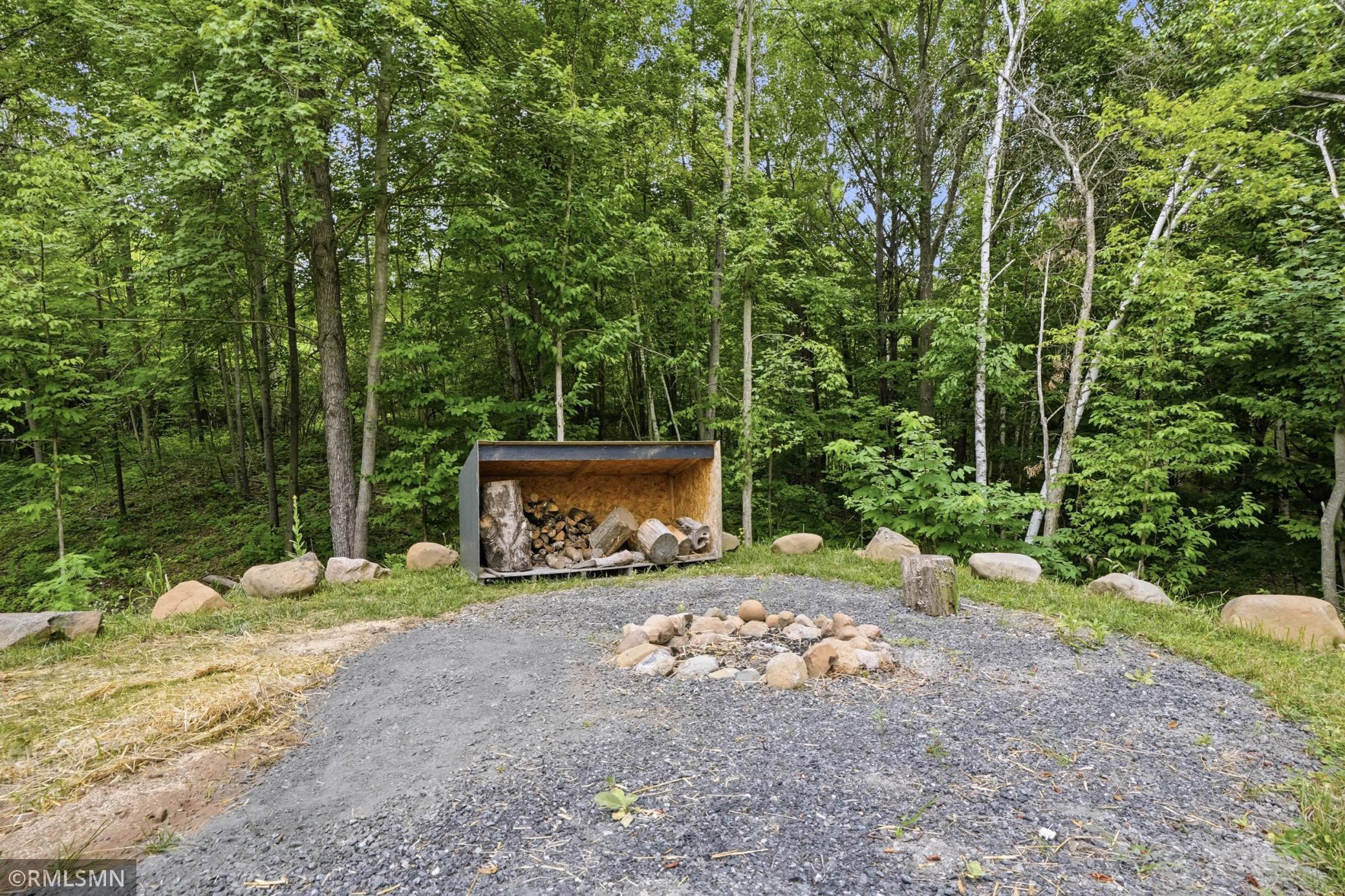 Woodshed with Firepit