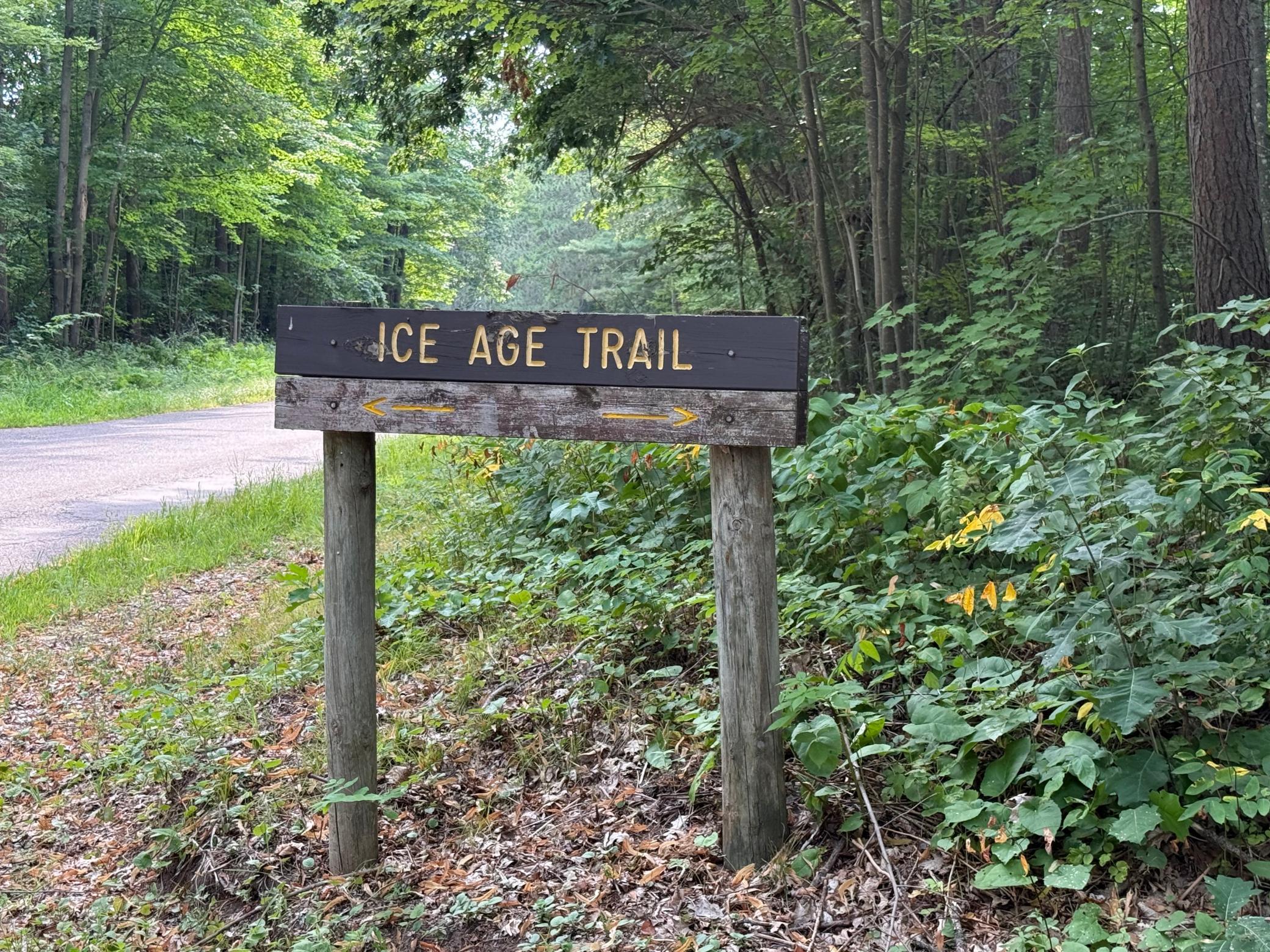 Ice Age Trail just a quick walk from the property