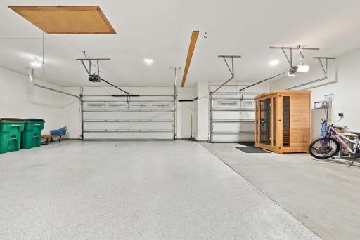 An oversized driveway leads to the three-car garage, providing plenty of room for daily life and guests.