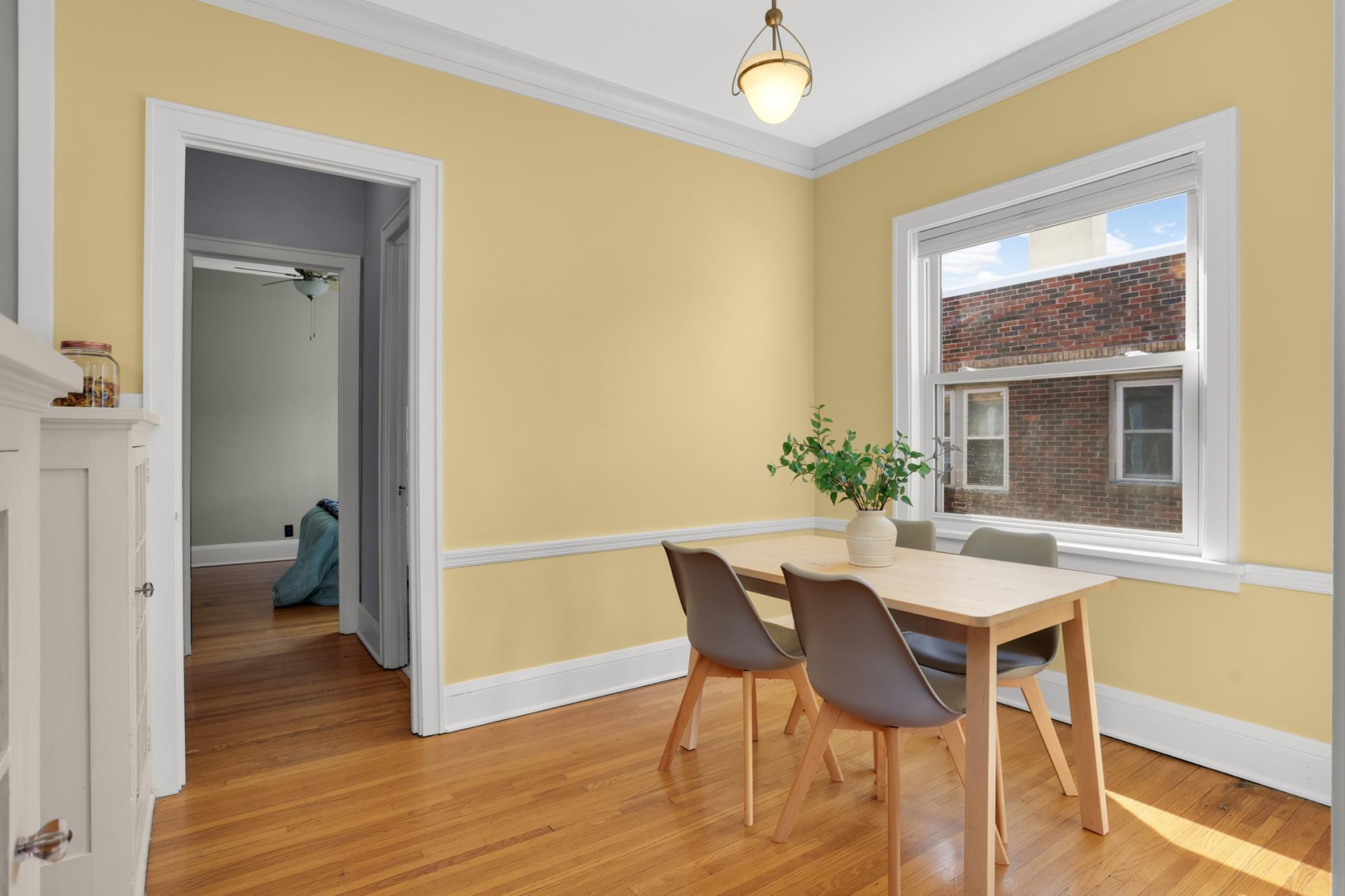 The formal dining room.