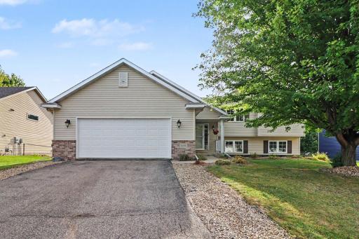 Photo for 420 9th Avenue NE, Lonsdale, MN 55046 - listing #7118128 Four-level split at 420 NE 9th Ave in Lonsdale with covered front porch and attached 2-car garage.