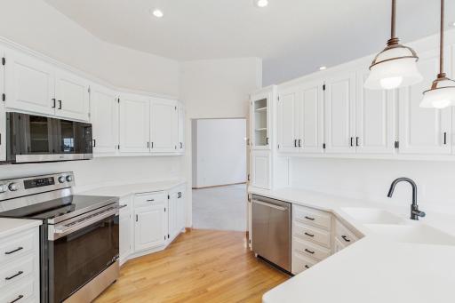 Beautifully updated kitchen! Fresh updated paint and stainless steel appliances just added!