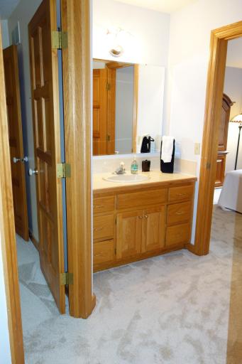 Extra vanity in the Jack and Jill bath between bedroom 2 and 3.