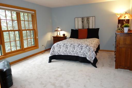 Large upper level. primary suite with new carpet and beautiful Marvin windows.