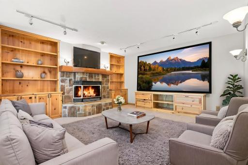 Lower level family room - virtually staged for inspiration
