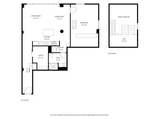 Unit #405 combined floor plans. You also get an external storage unit located just down the hall.