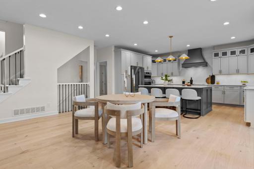 Formal and informal spaces flow seamlessly together
