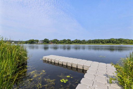 Your private dock on Lake Virginia. Step outside and enjoy paddleboarding, kayaking, fishing, or simply watching the sunset from the water's edge.