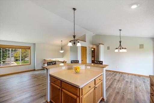 Great island with more seating, storage and counterspace!
