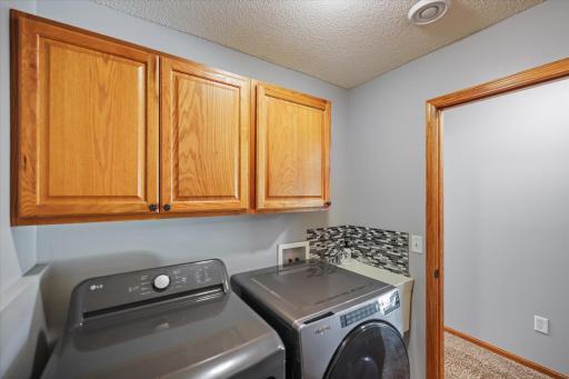 New washer and dryer in your laundry room!
