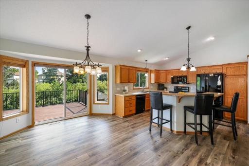 Spacious dining area