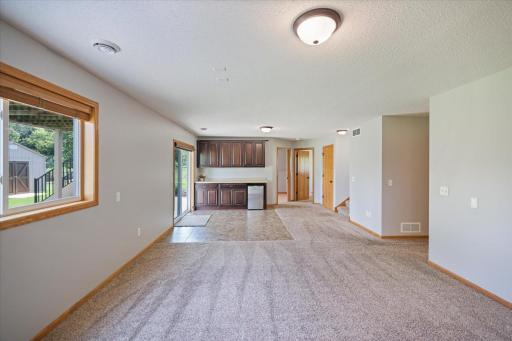 Walk up bar area-small refrigerator included!