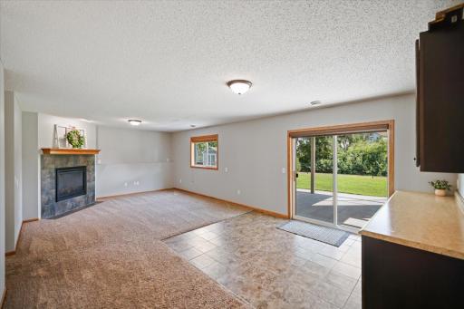 Wow! So much space in this walk-out family room!